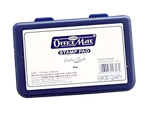 Ink Stamps & Stamp Pad - Golden- 110mm x 70mm- Stamp Pad (Blue)